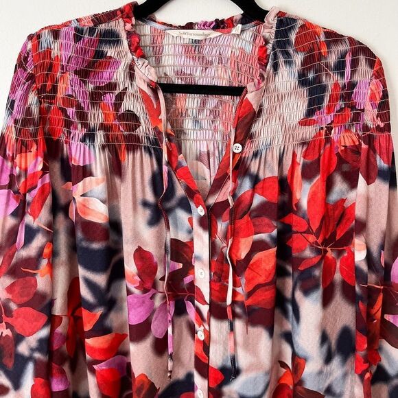 Soft Surroundings Celandine Floral Blouse - Picture 10 of 16